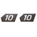 MasterCraft Boat Emblem Decal Sticker 7502015 - X10 Black Gray (set of 2)