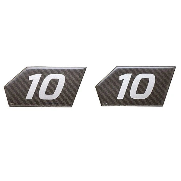 MasterCraft Boat Emblem Decal Sticker 7502015 - X10 Black Gray (set of 2)