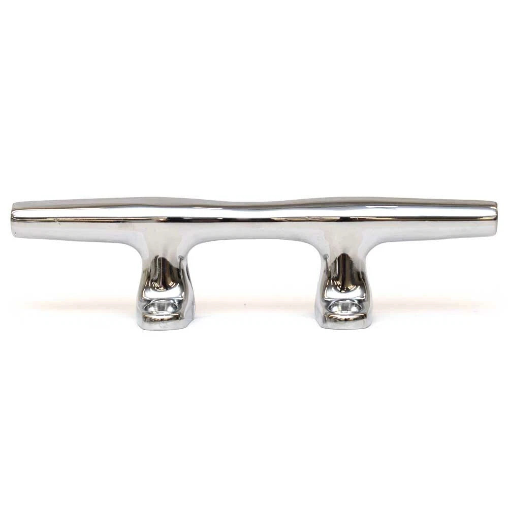 Perko Boat Open Base Cleat 001406-C - 6 Inch Chrome Plated Zinc