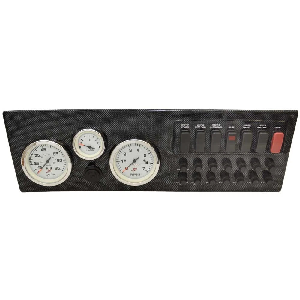 Lund Boat Switch Panel 2116236 - with Mercury Gauges I/O