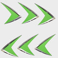 Chaparral Boats Raised Graphic Decal 14.02279 - 6 PC. Set Green Chevron