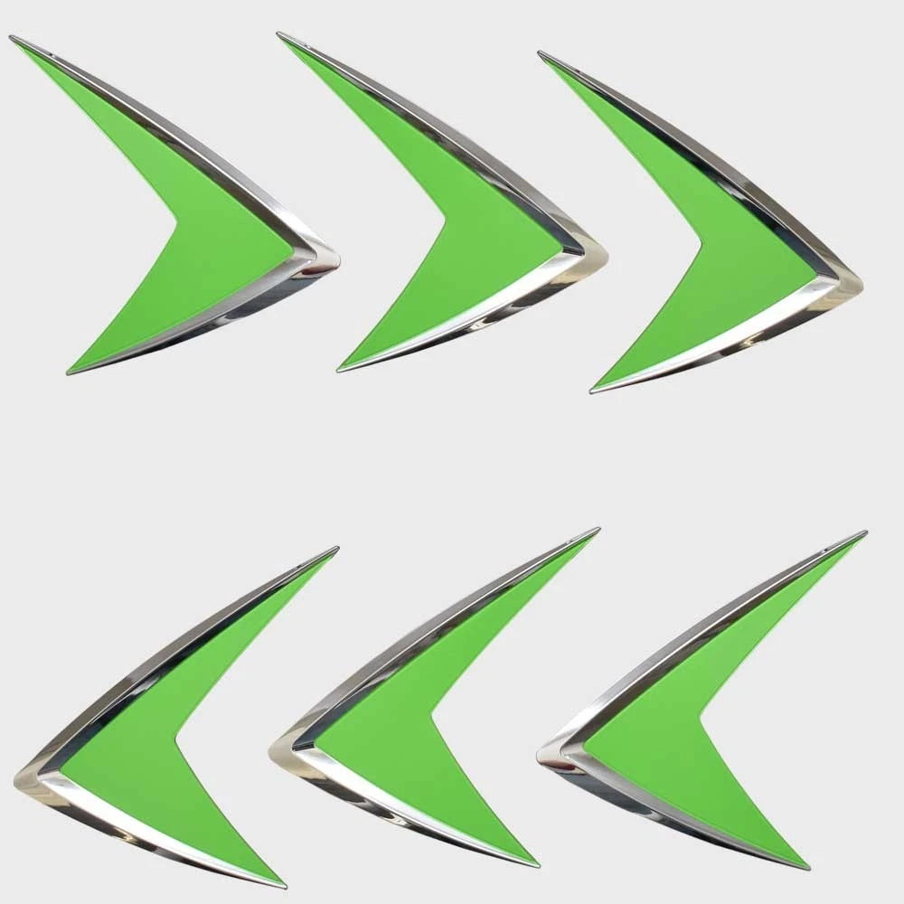 Chaparral Boats Raised Graphic Decal 14.02279 - 6 PC. Set Green Chevron