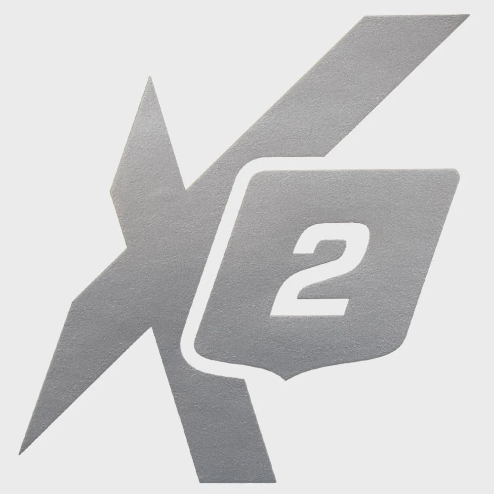MasterCraft X2 Boat Decal 7550205 - Metallic Silver Vinyl Sticker