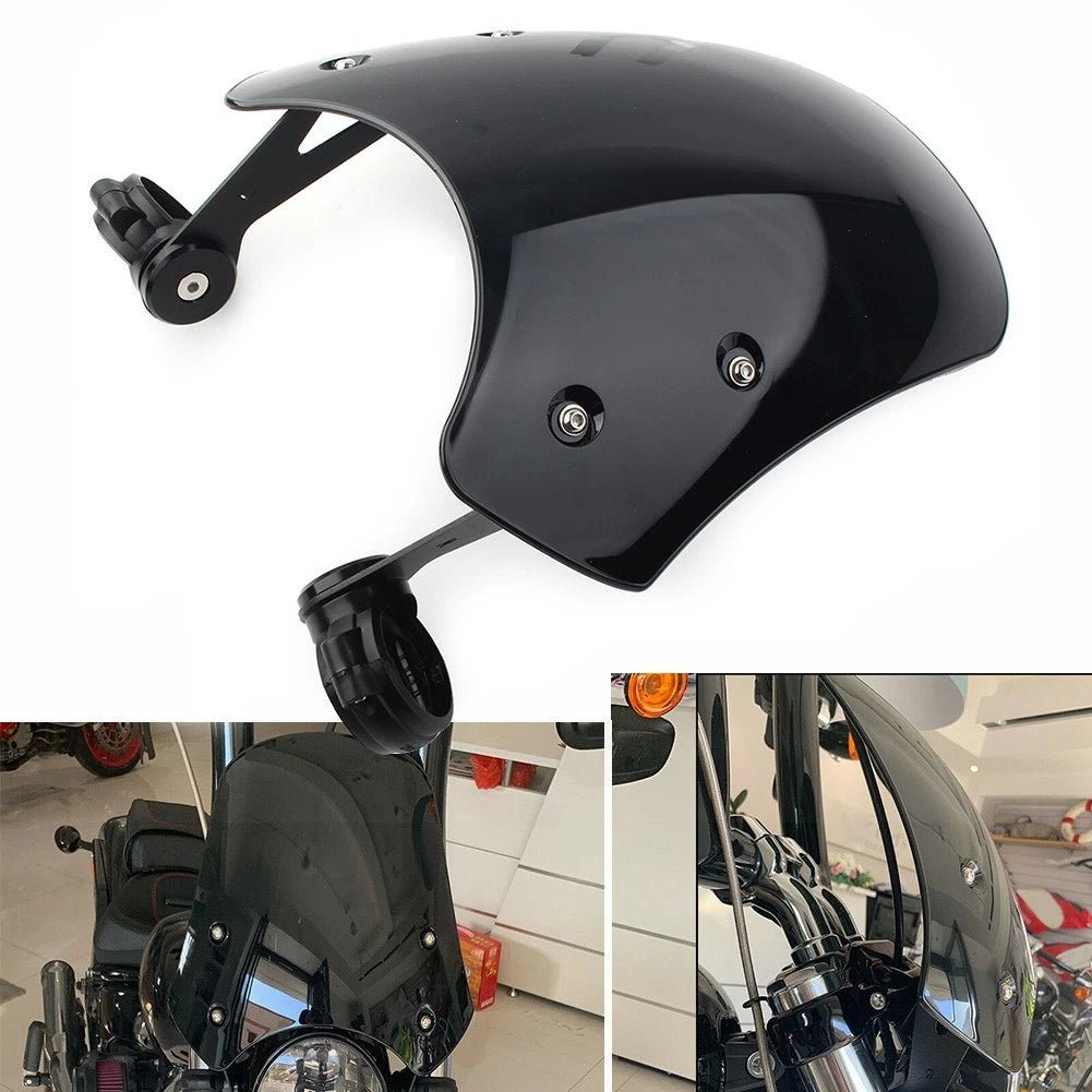 ABS Motorcycle Windscreen Windshield for Harley Dyna/Softail XSR900 2016-2019