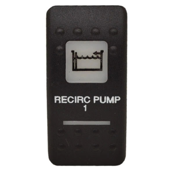 Carling Boat Rocker Switch Actuator - Livewell Recirc Pump 1 Black
