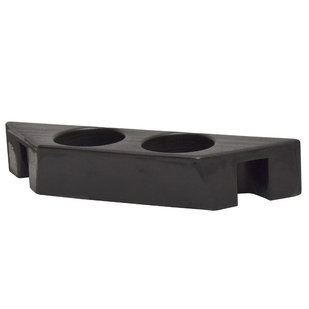 Lowe Boat Cup Holder Panel - Faux Woodgrain Black