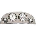 Lund Boat Gauge Panel 2095400 - Spun Silver Series 16 7/8 X 6 Inch