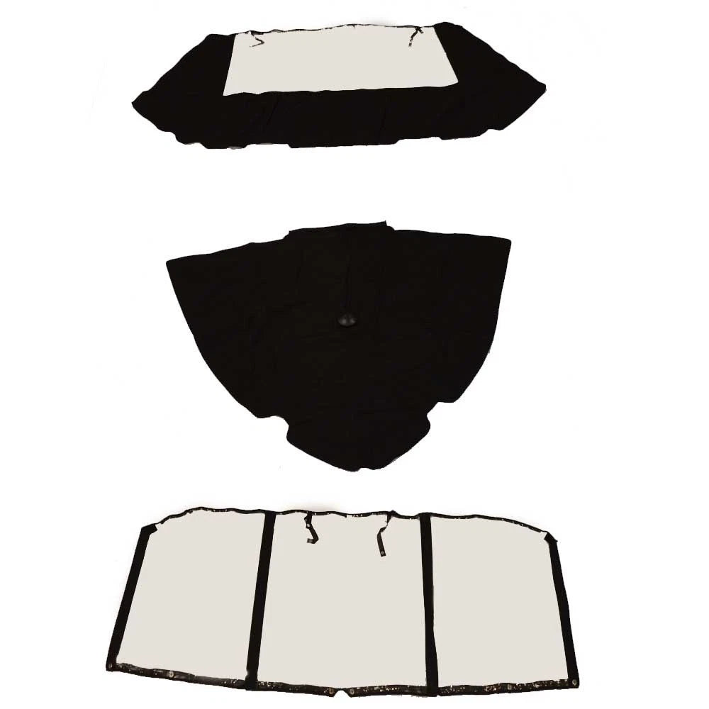 Glastron Boat Bow Cover - 225 GT Aft Connector Curtain Black (3PC)