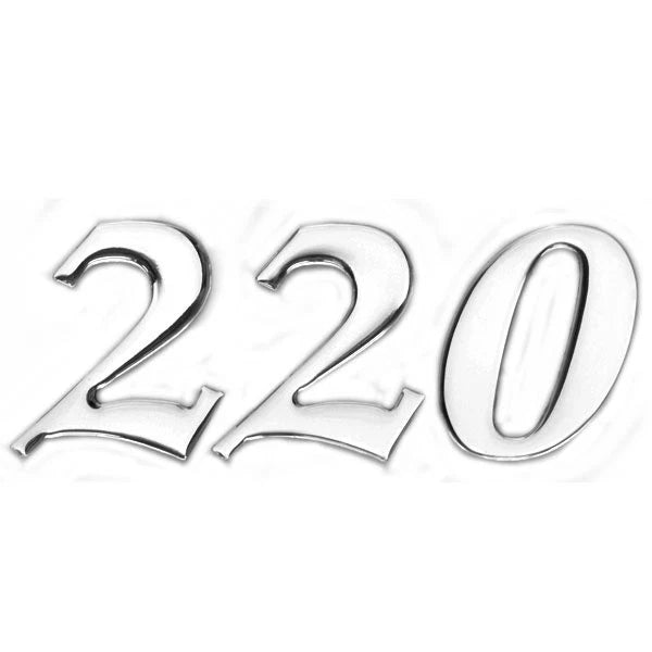 Palm Beach Marine Boat Raised Decal 2329 - 220 Model Silver Sticker