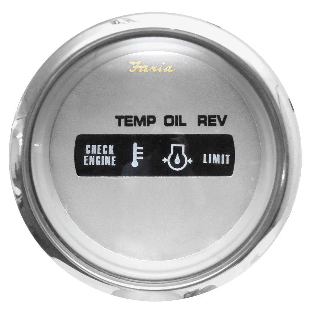Faria Boat Systems Check Gauge GPK601B - Suzuki Kronos Silver 2 Inch