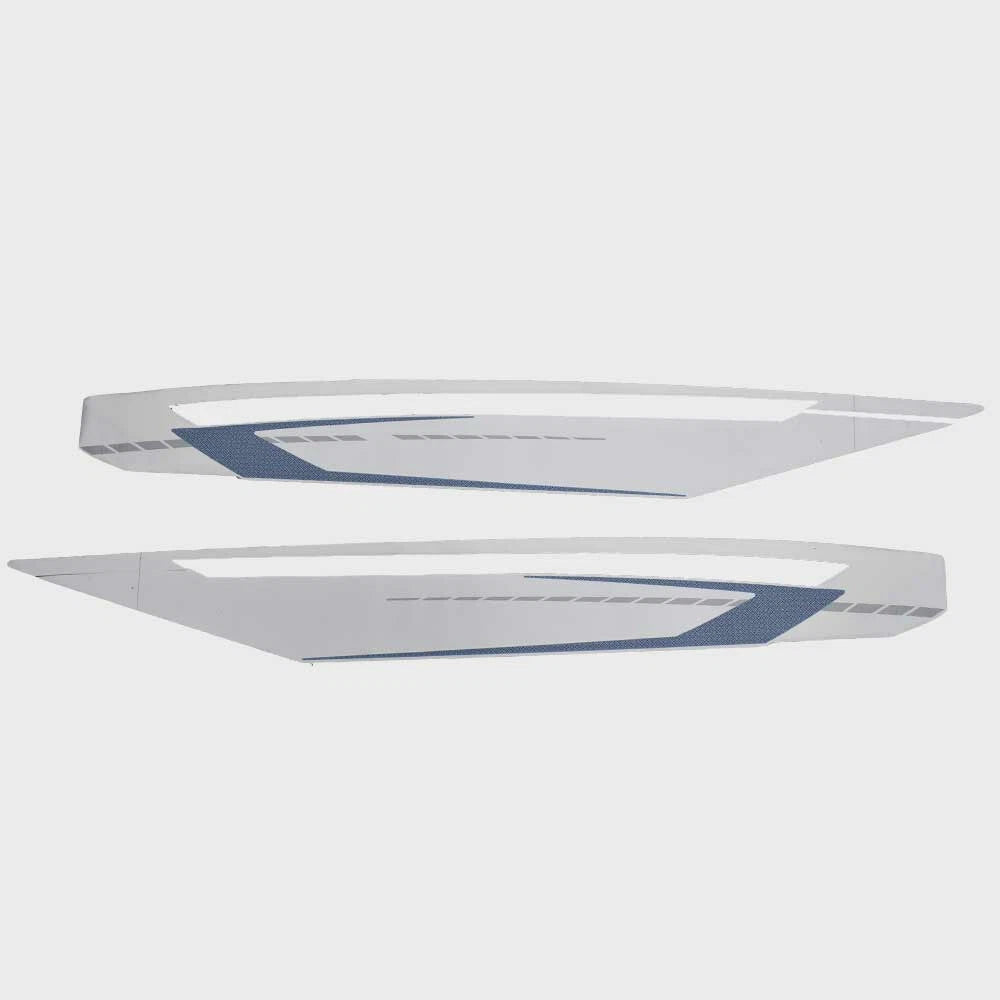Chaparral Boat Hull Decals 14.02801 - Vortex H2O White Blue (set of 2)