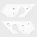 Malibu Boat GX Tower Inner Top Plates - White Textured (set of 2)