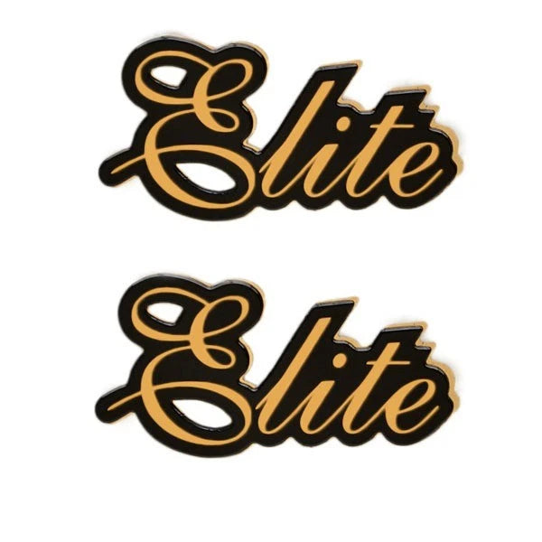 Ski Centurion Boat Raised Decal - Elite Black Gold Stickers (pair)
