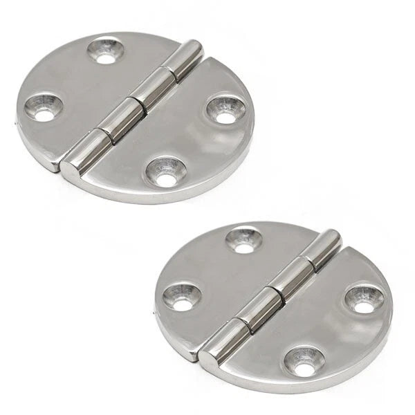 Tracker Boat Oval Hinges 145422 - 3 1/4 X 2 7/8 Inch Stainless (pair)