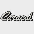 Bass CAT Boat Sticker Decal - Caracal Emblem Silver - Black Vinyl