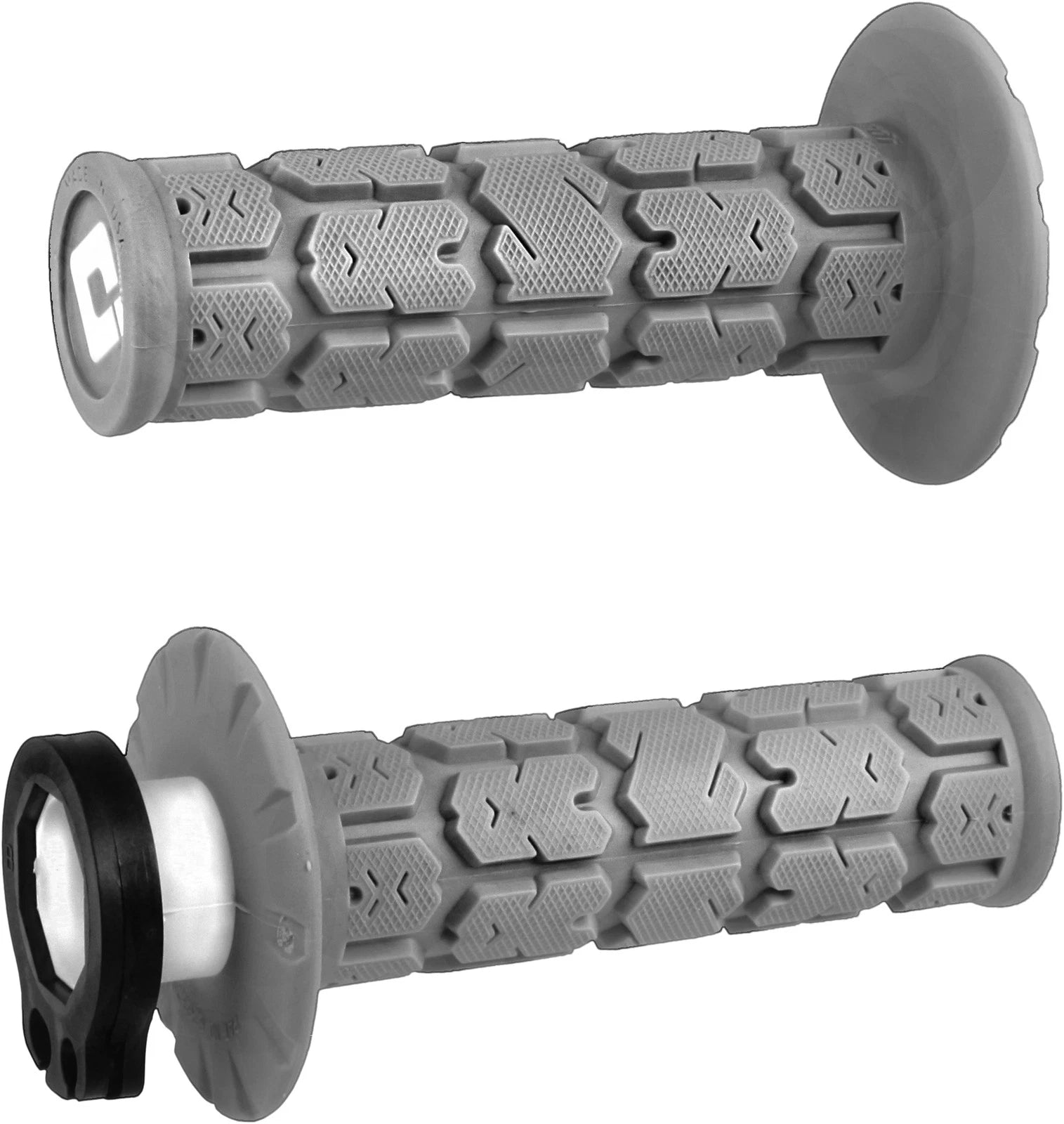 ODI Rogue MX Lock-On Grips Grey for Offroad Motorcycles 2-Stroke & 4-Stroke