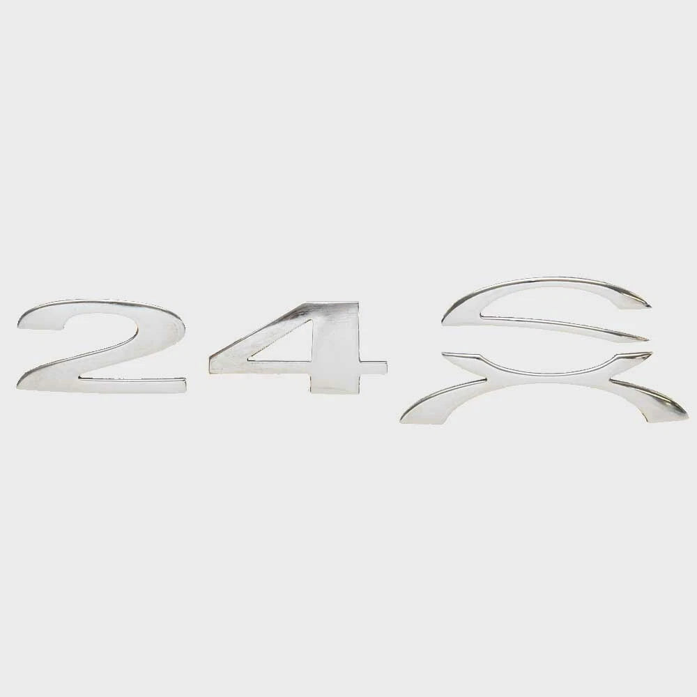Cobalt Boat Raised Emblem Decal 491357 - 24 SX Silver Vinyl Sticker