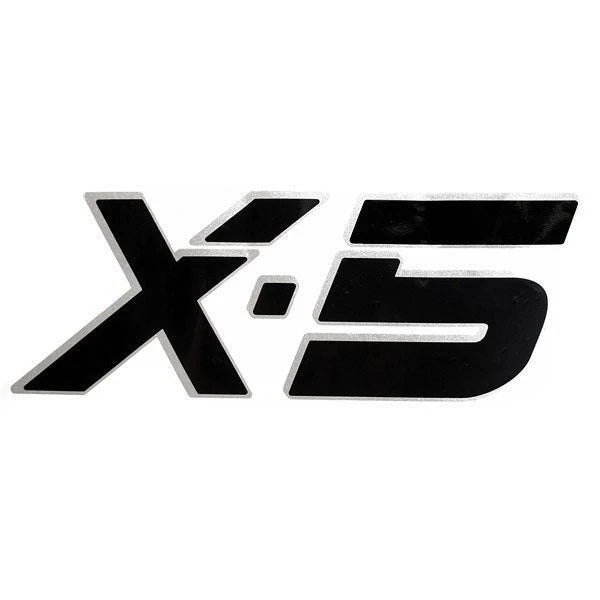 Nitro Boat Model Number Decal 151161 - X-5 Black Silver 26 1/2 Inch
