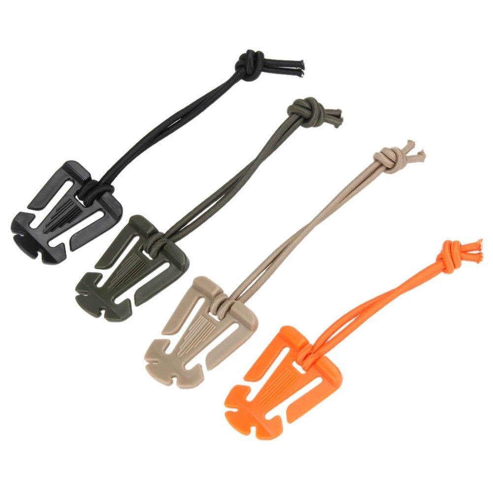 5Pcs Molle Strap Outdoor Backpack Bag Webbing Carabiner Buckle Clip