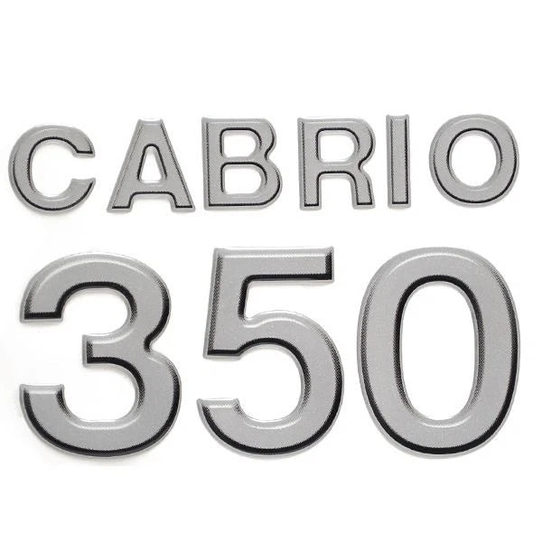 Larson Boat Raised Decal 0573074 - Cabrio 350 Metallic Silver Sticker