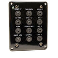 Godfrey Pontoon Boat Push to Reset Breaker Panel - Black Plastic