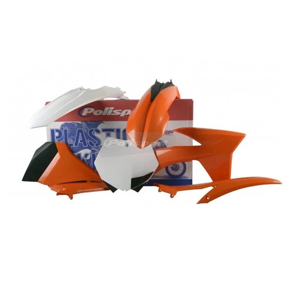 POLISPORT PLASTIC KIT + FORK GUARDS KTM SX-F250-450 2011-2012, OEM 12