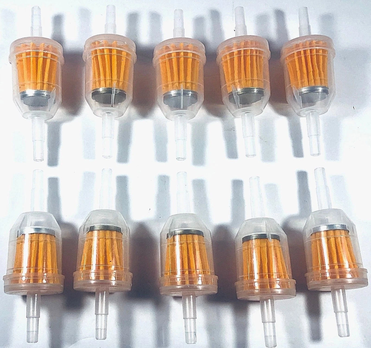 10pcs Universal Inline Gas/Fuel Filter 6MM-8MM 1/4" GOPED AUTO SCOOTER DIRT BIKE