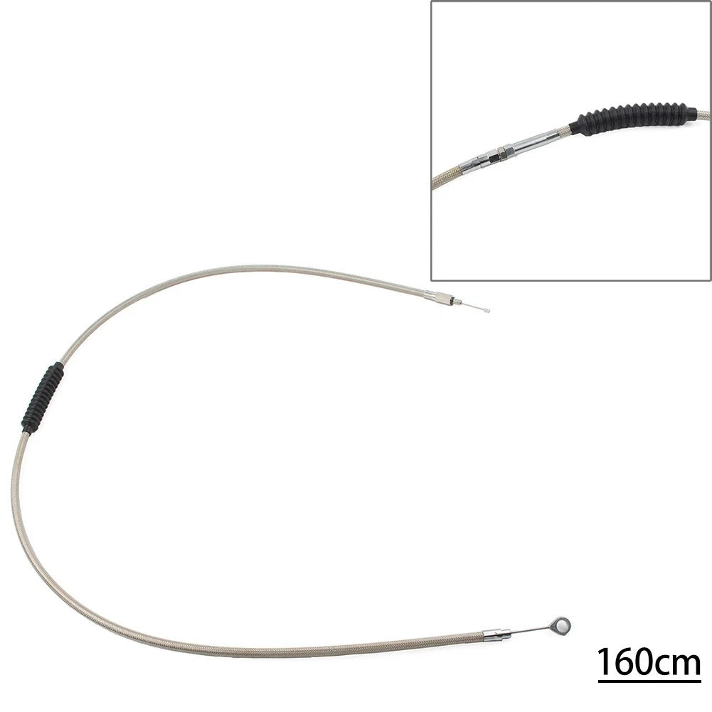 Stainless Clutch Cable Fit Harley Dyna FXDWG Softail Fatboy FLSTF Road Glide