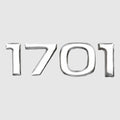 Salty Boat Raised Decal U3724201 - 1701 Stumpnocker Silver Sticker