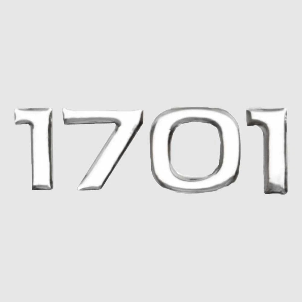 Salty Boat Raised Decal U3724201 - 1701 Stumpnocker Silver Sticker