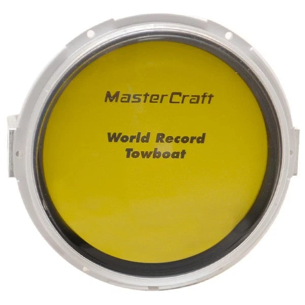 MasterCraft Boat Blank Gauge - Yellow 3 3/8 Inch Medallion