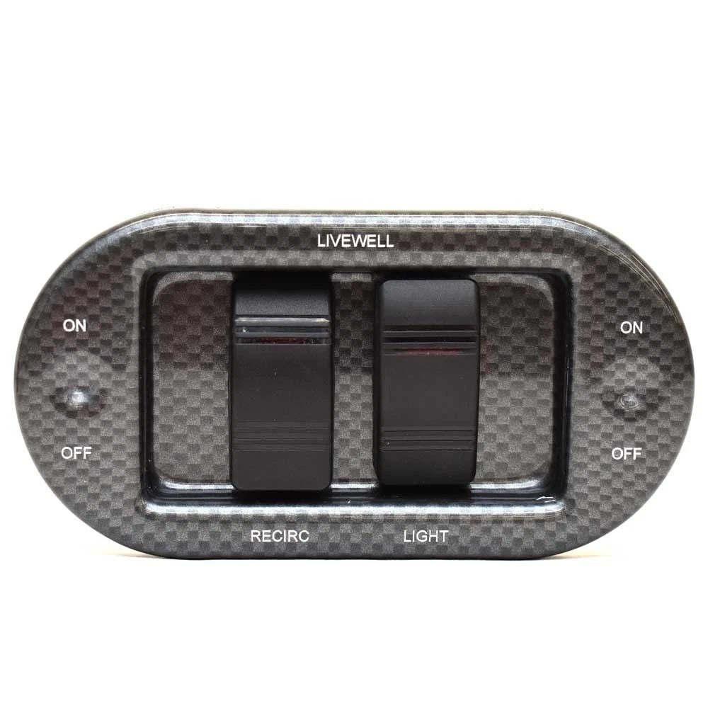 Lund Boat Livewell Switch Panel 2115562 - Gray 6 1/8 X 3 1/4 Inch