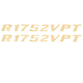 Lowe Boat Decal 011877 - Roughneck 1752 VPT Off White Stickers (pair)