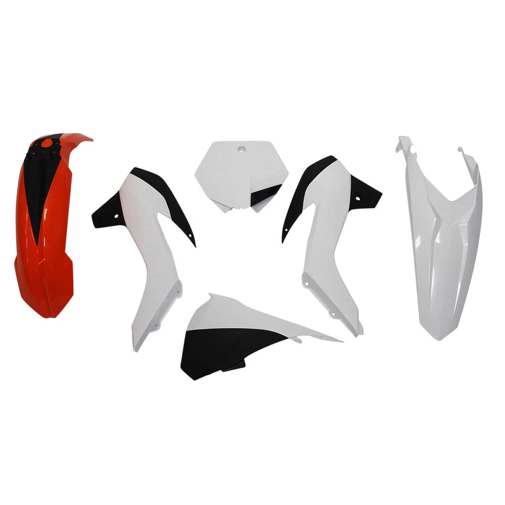 Rtech Plastics Kit for KTM OEM (2017) SX 85 2013-2017 Orange/White/B Lack