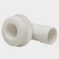 Tracker Boat 90 Degree Thru Hull 09908 - 1 1/8 Inch White Plastic