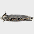 Striper Boat Raised Decal Emblem 8626-9135 - 1952 Gray Gold Sticker