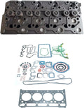 Complete Cylinder Head + Full Gasket Kit for Kubota V2203 V2203E IDI Engine
