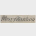 Misty Harbor Boat Raised Emblem Decal - Mirror 25 X 5 Inch Sticker