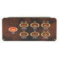 Bentley Boat Switch Panel 736-02050001 - 9 3/8 X 1 7/8 Inch Woodgrain
