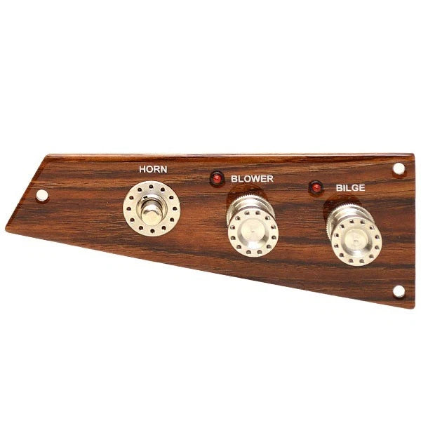 Glastron GT Boat Pull Switch Panel 025-4924 - Woodgrain