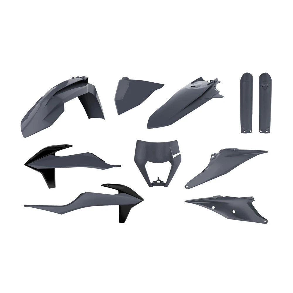 Polisport Grey Endu Plastic (H/L /fork Grds) KTM 350 EXC-F Six Days 2020-2022