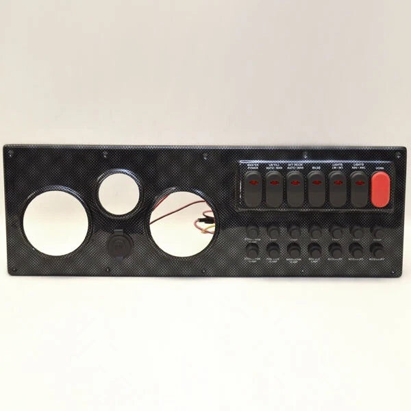 Lund Boat Blank Dash Panel 2017361 - 20 3/4 Inch Carbon Fiber Plastic