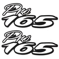 Tracker Boat Decals 161972 - Pro 165 White 9 1/2 X 4 1/4 Inch (pair)