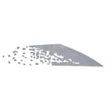 Tracker Boat Spray Graphic Decal 151406 - 41 1/2 Inch Metallic Silver