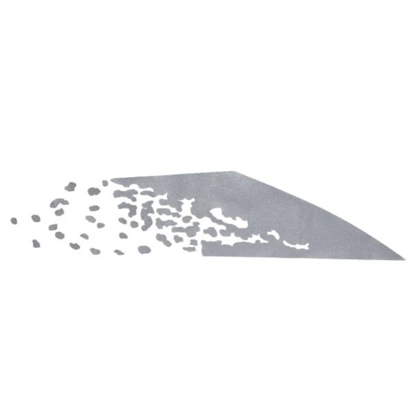 Tracker Boat Spray Graphic Decal 151406 - 41 1/2 Inch Metallic Silver