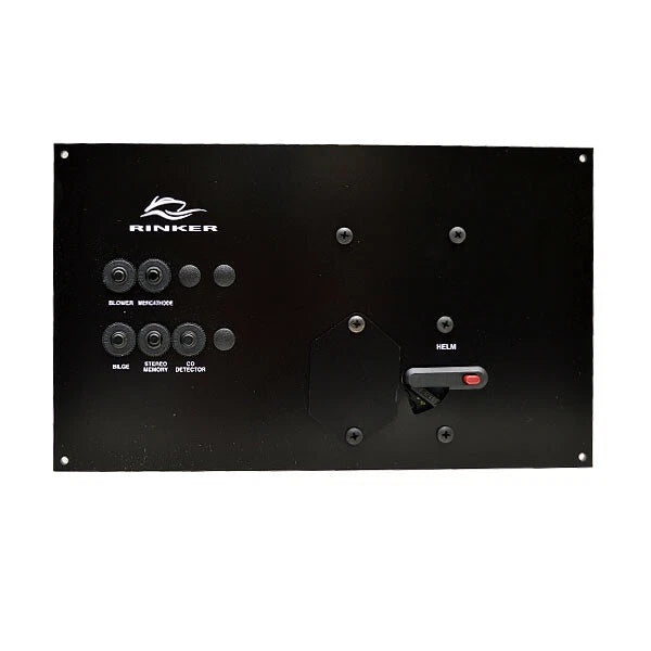Rinker Boat Breaker Panel 222428 - Push to Reset Black Plastic
