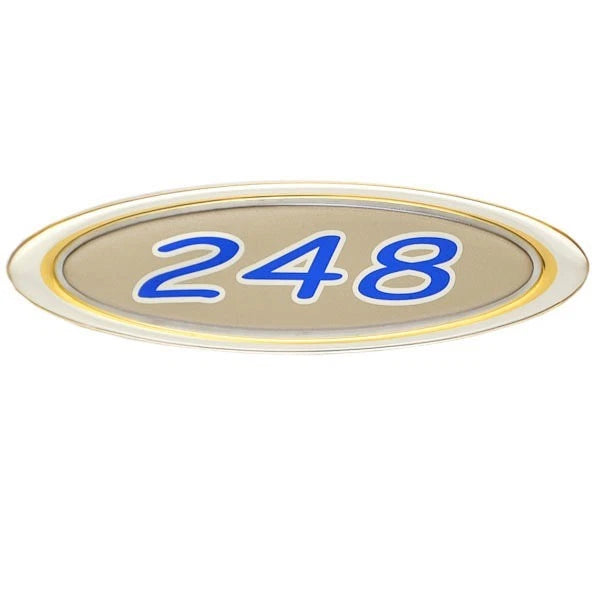 Four Winns Boat Raised Decal 055-2762 - 248 OEM Gold - Silver - Blue