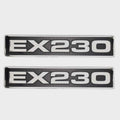 Excel Boat Raised Emblem Sticker Decal 220509 - EX230 15 X 3 Inch (pair)