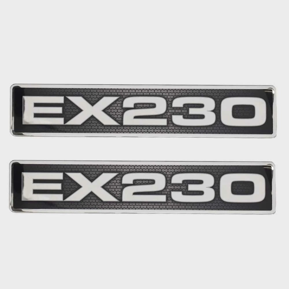 Excel Boat Raised Emblem Sticker Decal 220509 - EX230 15 X 3 Inch (pair)