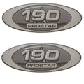 Mastercraft Boat Raised Decal Stickers - ProStar 190 Emblems (pair)